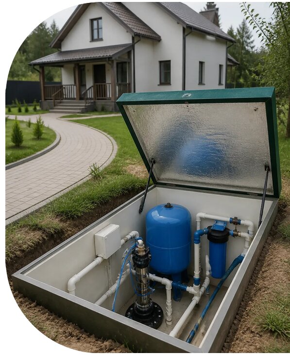 Автономное водоснабжение дома в Северске от 155925 р. | АПаруса-Свк